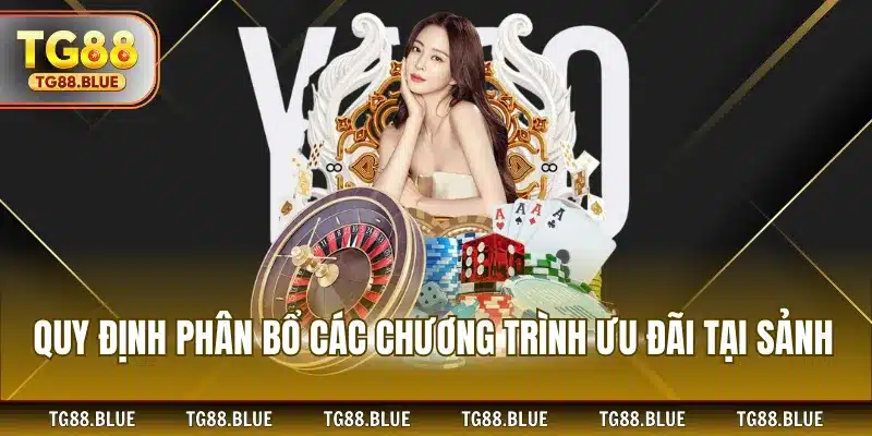 Quy định phân bổ các chương trình ưu đãi tại sảnh